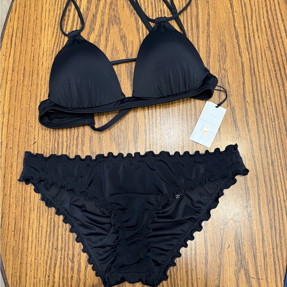 Shade & Shore Black Bikini Set (top is nwt) - Picture 4 of 4